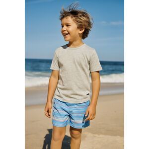 FAHERTY Blue Stripe Swim Shorts  Boys Size 5